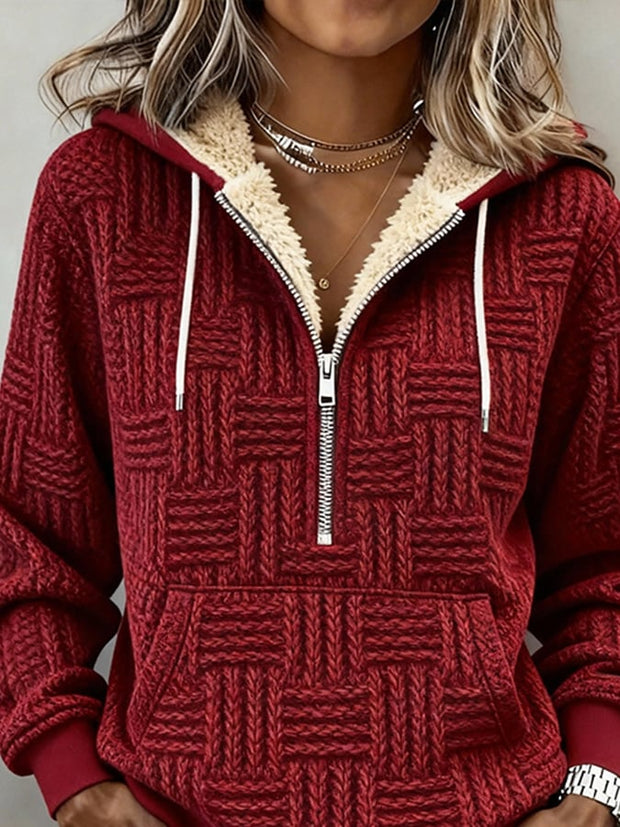Women's Western Casual Textured Sweatshirt