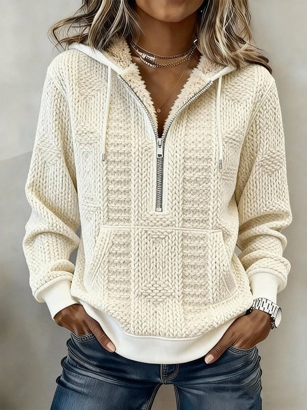 Women's Western Casual Textured Sweatshirt