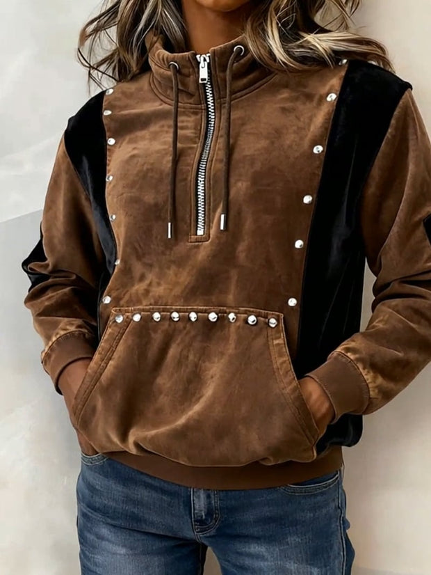 Women'S Casual Loose Solid Sweatshirt