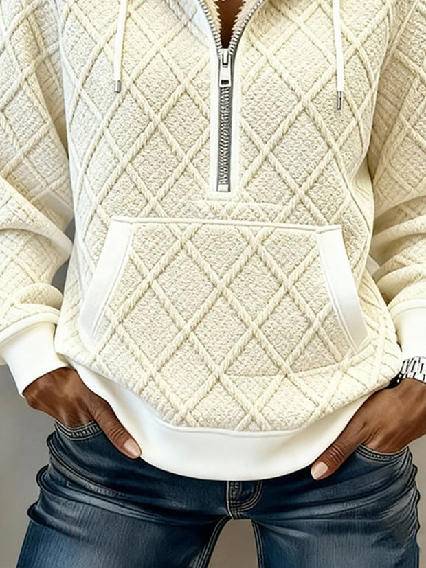 Women's Western Casual Textured Sweatshirt