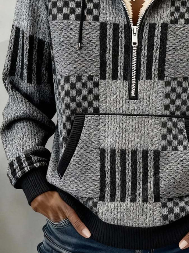 Women'S Casual Loose Printed Hooded Sweatshirt