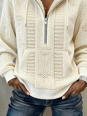 Women's Western Casual Textured Sweatshirt