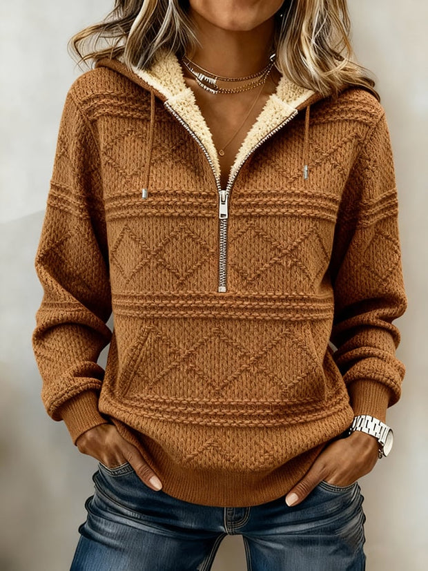 Women's Western Casual Textured Sweatshirt