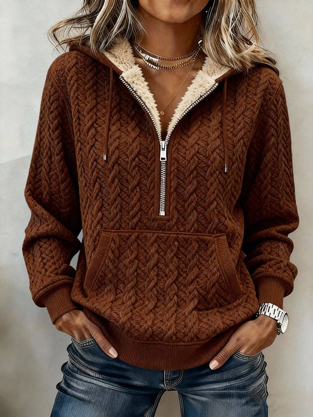 Women's Western Casual Textured Sweatshirt
