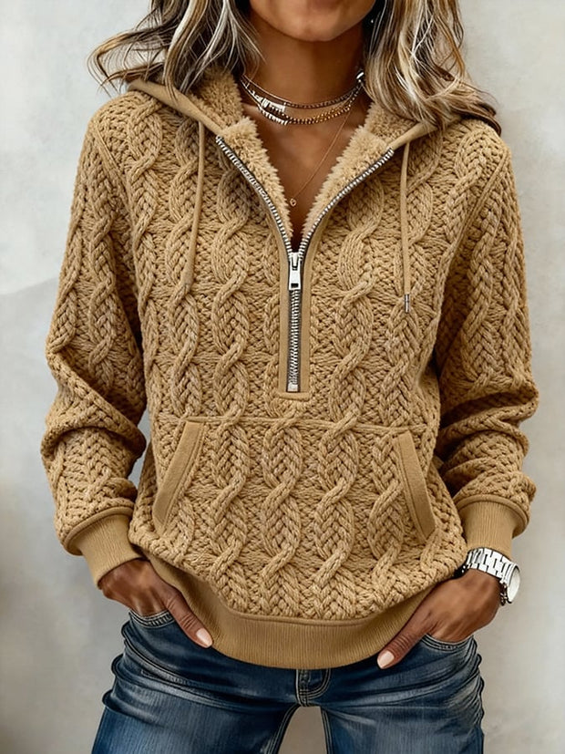 Women's Western Casual Textured Sweatshirt
