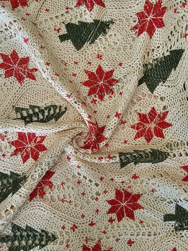 Women's Christmas Print Knitted Sweater