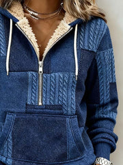 Women'S Casual Loose Printed Hooded Sweatshirt