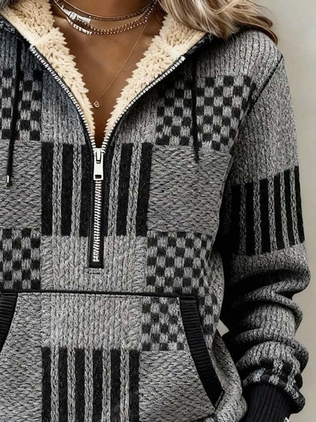 Women'S Casual Loose Printed Hooded Sweatshirt