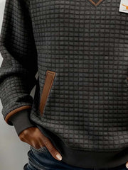 Women'S Casual Color-Blocked Pullover Sweatshirt