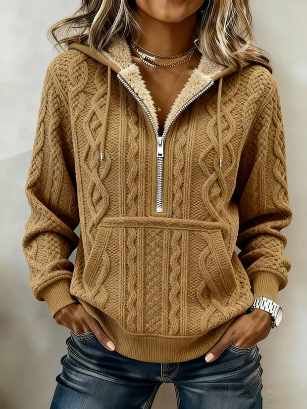 Women's Western Casual Textured Sweatshirt