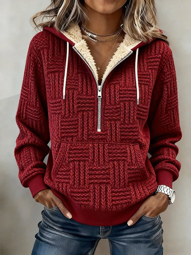 Women's Western Casual Textured Sweatshirt