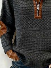 Women'S Casual Loose Color-Blocked Print Sweatshirt