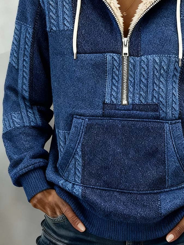 Women'S Casual Loose Printed Hooded Sweatshirt