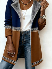 Women'S Casual Loose Patchwork Jacket